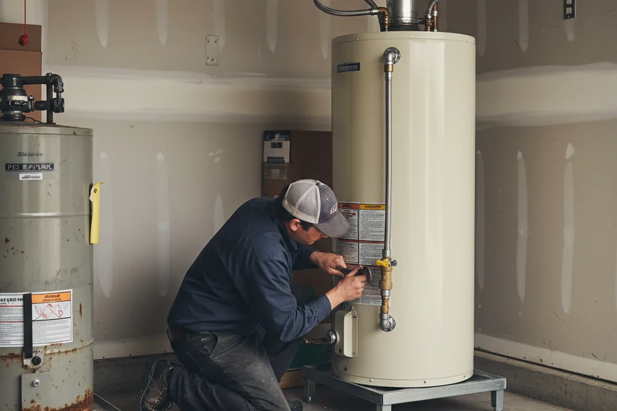 Water heater and shutoff valve replacement in Leesport